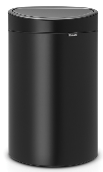 Darmowa Dostawa - Kosz na śmieci 40 l czarny Brabantia Touch Bin 114946