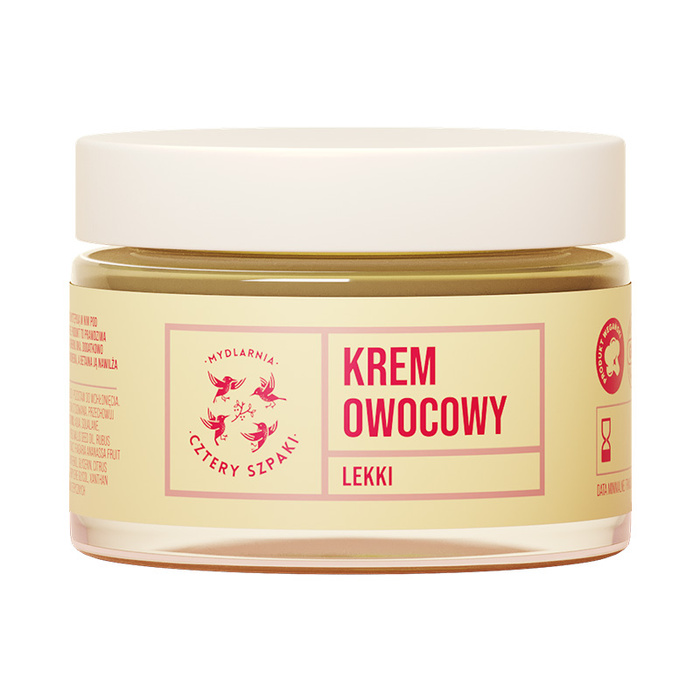 4 Szpaki Lekki krem owocowy do twarzy, 50 ml
