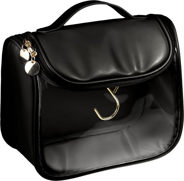 Intervion Kuferek kosmetyczny do wieszania Glam black
