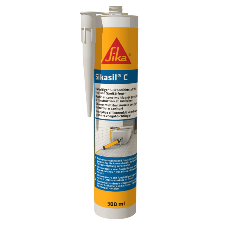 SIKA SIKASIL C SILIKON UNIWERSALNY 300ML BEZBARWNY
