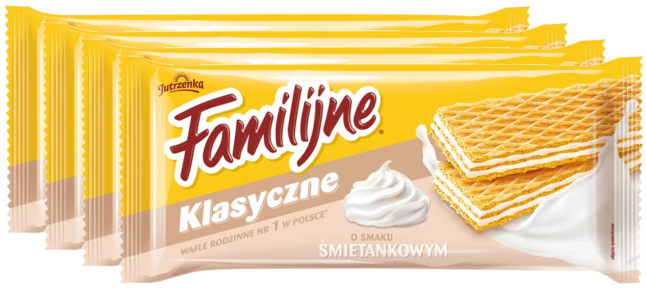 Jutrzenka Wafle Familijne śmietankowe 180 g