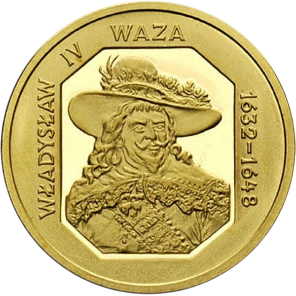 Złota moneta 100 zł Poczet królów i książąt polskich: Władysław IV Waza (1632-1648) - wysyłka 24 h! - Mennica Skarbowa