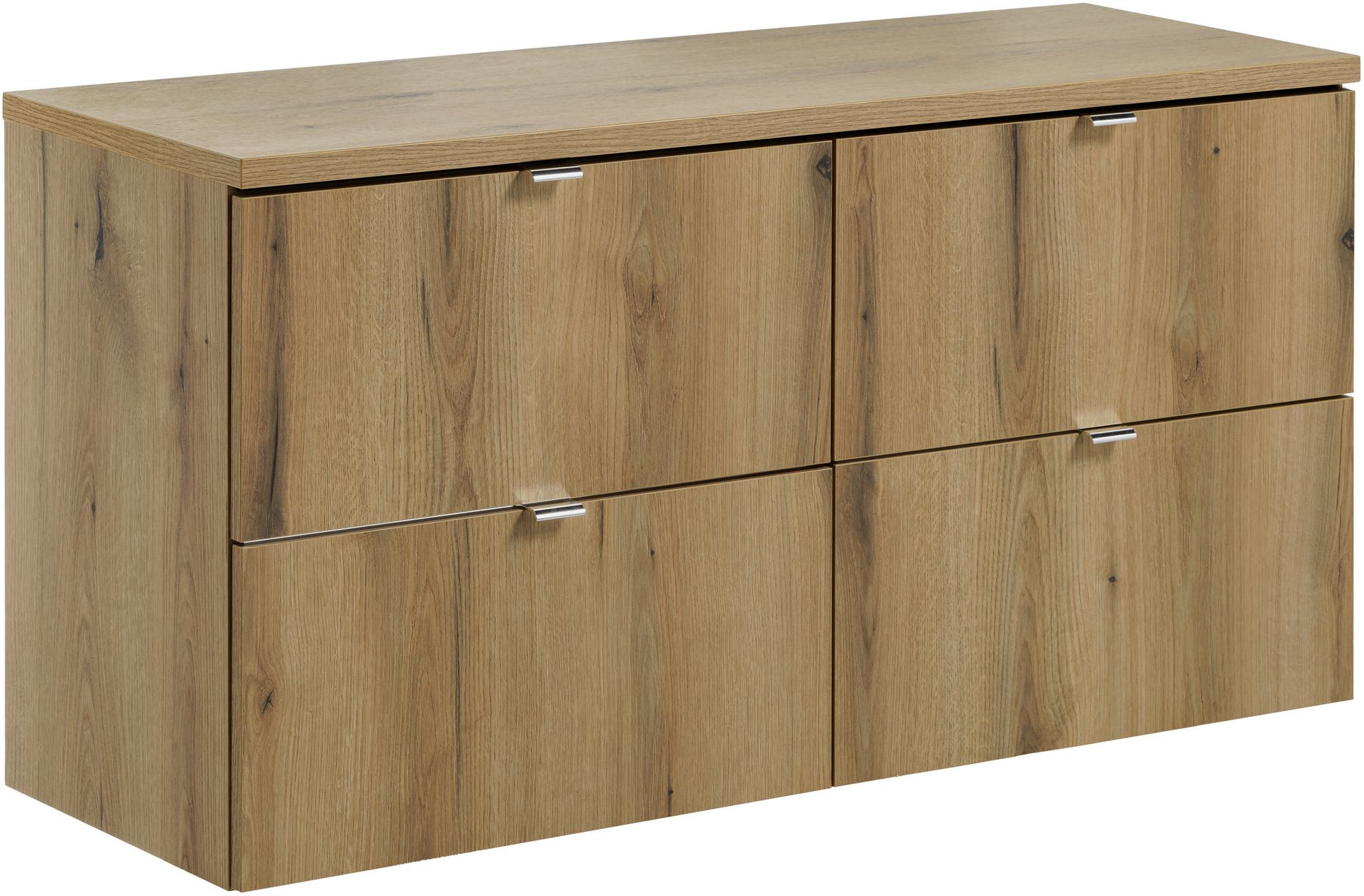Zestaw Comad Nova Oak szafki 60 cm i 60 cm wiszące z blatem meblowym 120 cm dąb SET-NOA B OAK 120CM S