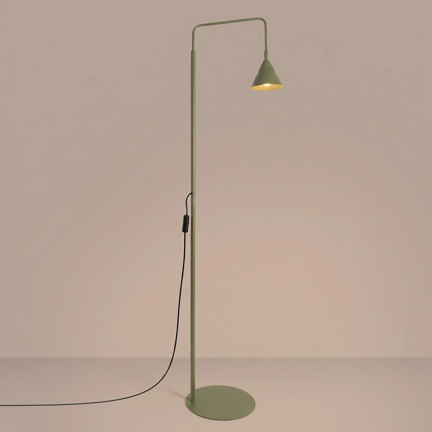 Sollux Lighting Nox lampa stojąca 1x10 W zielony oliwkowy SL.2585
