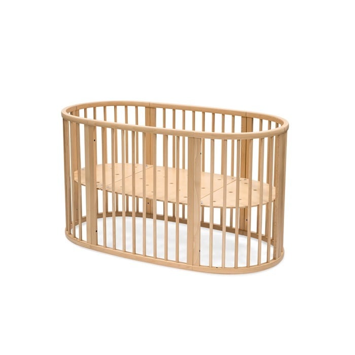 Stokke Sleepi New - owalne łóżeczko dziecięce-Natural