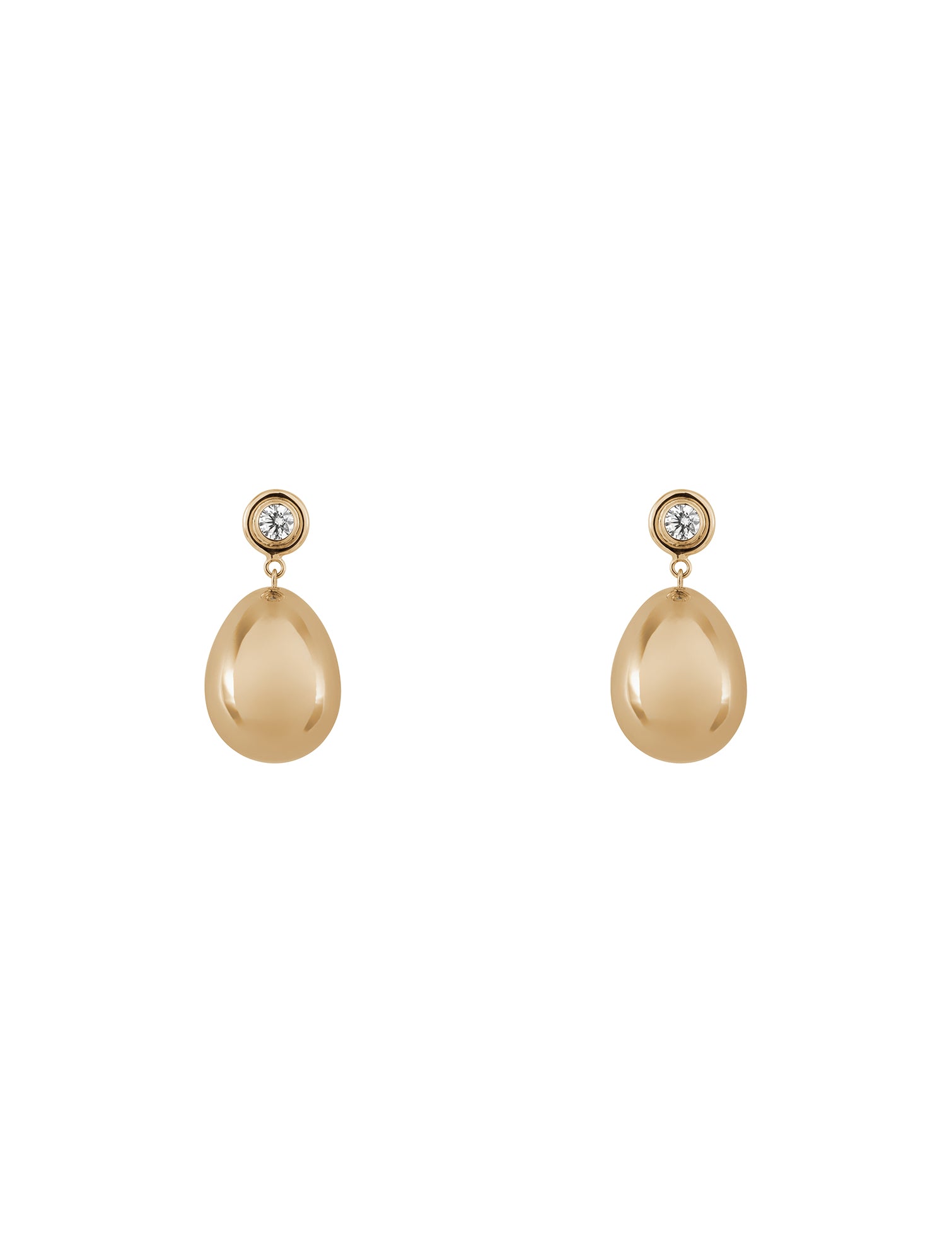 Bluebell Earrings - dwuelementowe kolczyki z diamentami