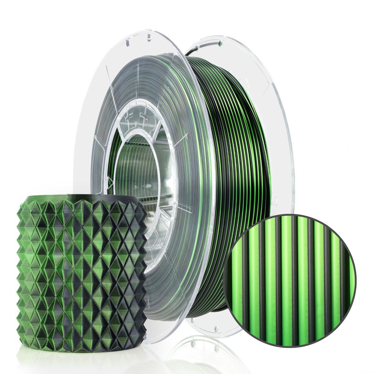 FILAMENT 3D PLA Magic Mistic Green (0.3kg / 1.75mm)
