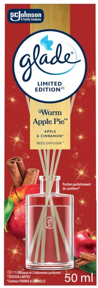 Glade Reed Diffuser patyczki zapachowe Warm Apple Pie 50 ml