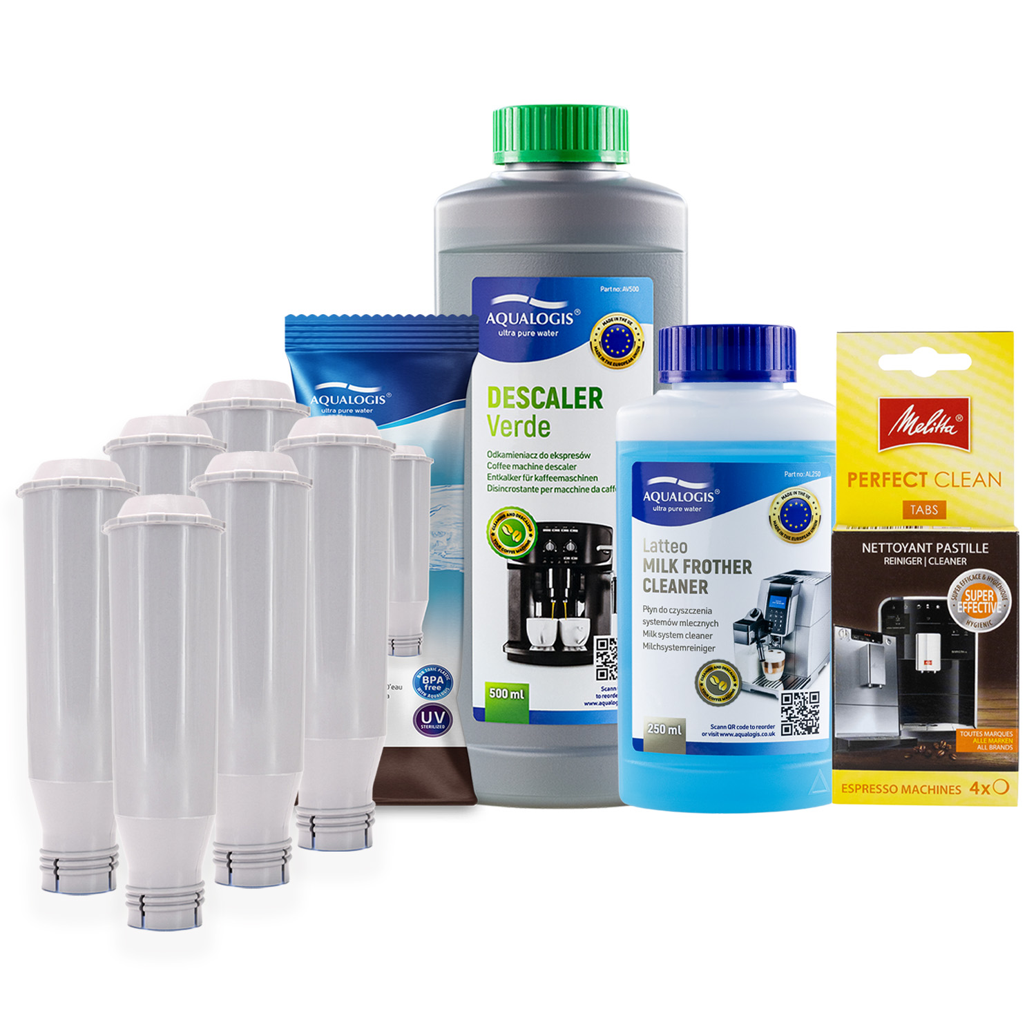 6x Filtr Do Ekspresu Melitta AL-TES46 + Latteo + Tabletki + Verde