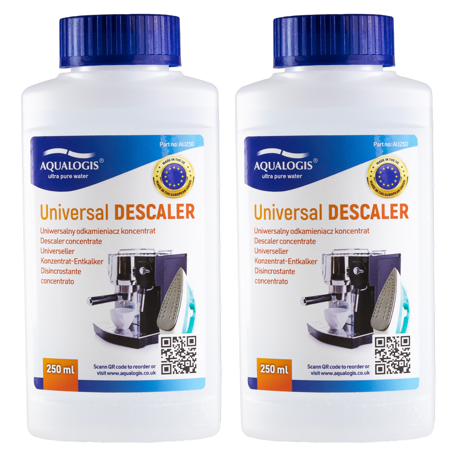 Zestaw do Ekspresu - Płyn Odkamieniający Aqualogis UniDec 250ml 2pk