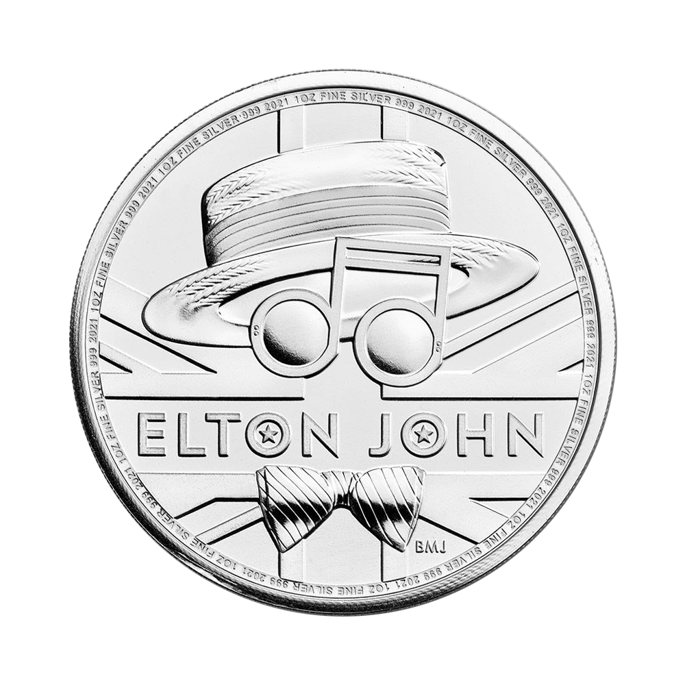 Srebrna moneta Legendy Muzyki: Elton John 1 uncja srebra - wysyłka 24 h! - Mennica Skarbowa