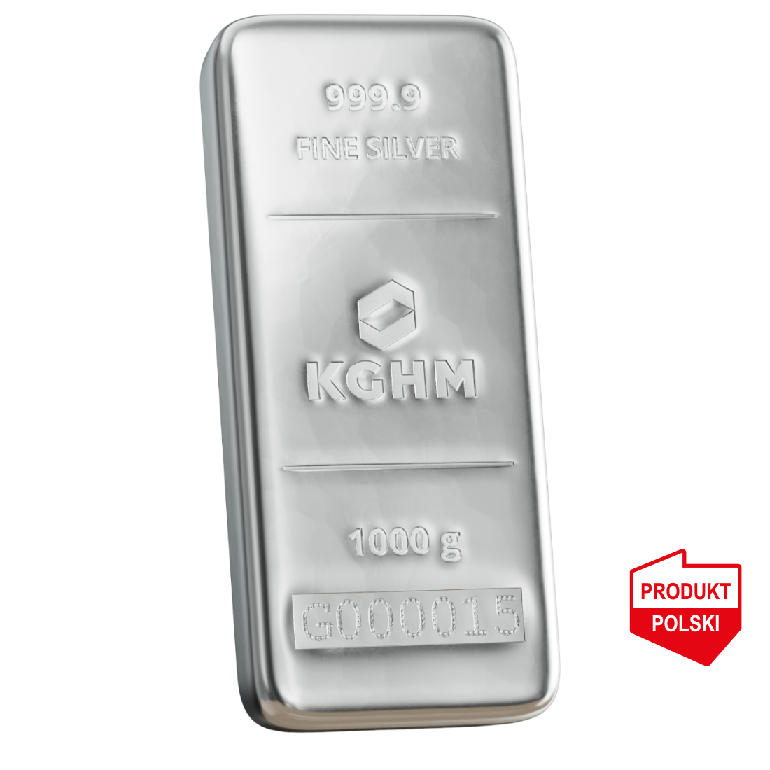 1000 g (1 kg) Sztabka srebra KGHM - wysyłka 24 h! - Mennica Skarbowa