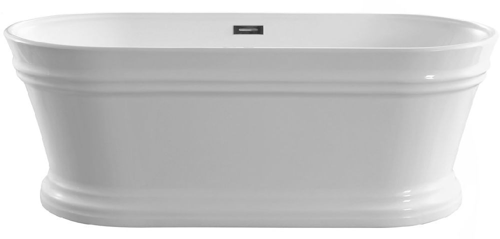 Aqualine Antik wanna wolnostojąca 160x79 cm owalna biała E2679 - Wysyłka w 24h