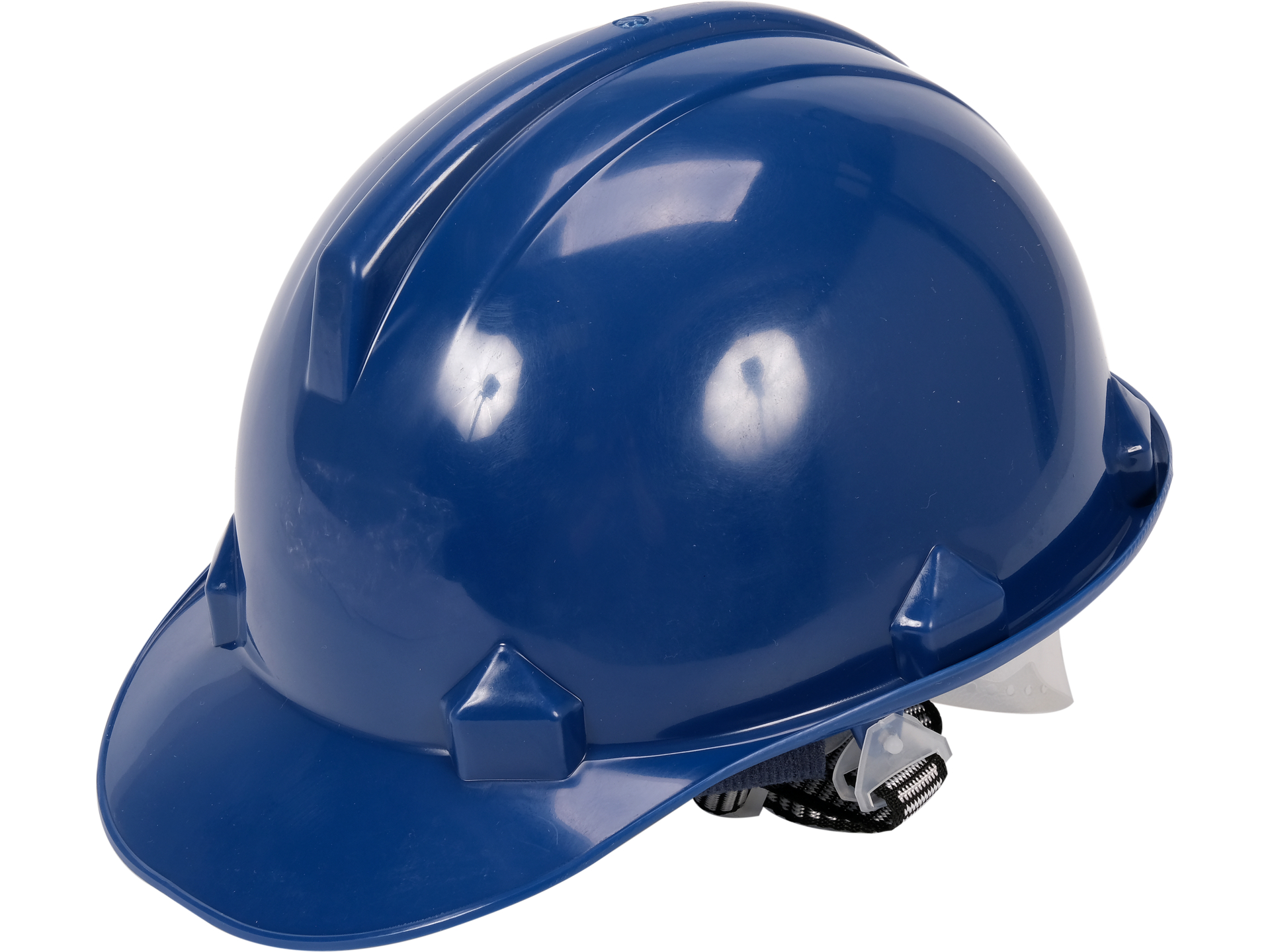 Kask ochronny VOREL budowlany niebieski dla budowlańców z regulacją 74175
