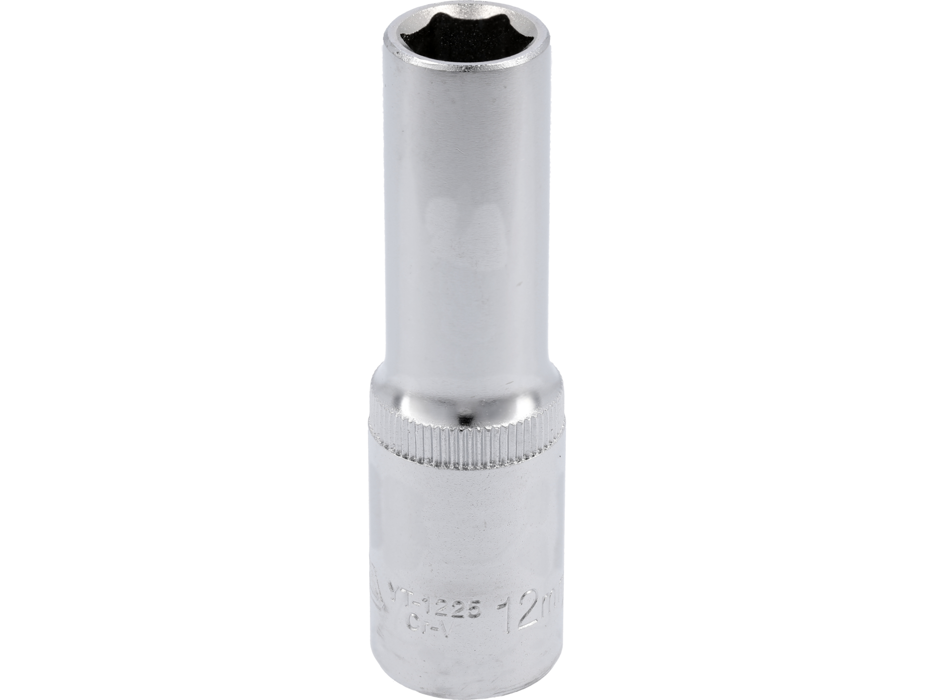 Nasadka długa 6-kątna YATO 1/2 cala 12mm ze stali CrV chromowana YT-1225