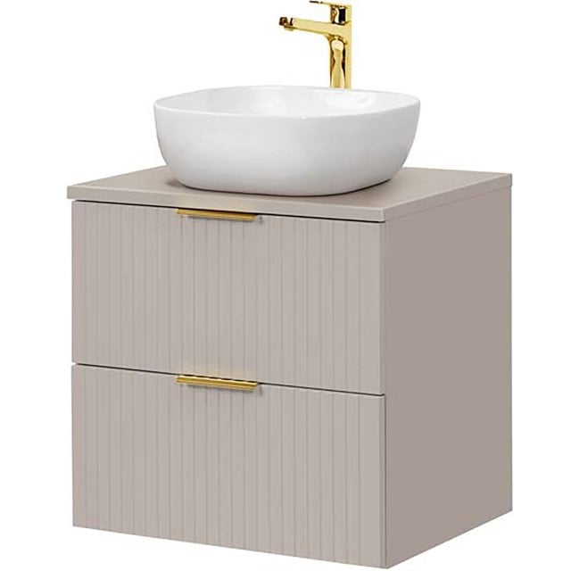 COMAD Zestaw mebli ADEL CASHMERE szafka z blatem 60 cm, umywalka SMIL