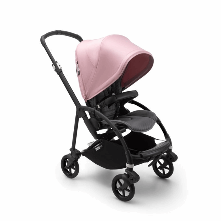 Bugaboo, Bee6 - wózek spacerowy -Black/Grey-Soft Pink