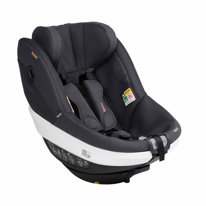 BeSafe Beyond 360 z bazą Beyond-obrotowy fotelik dla maluchów od 61-125 cm, 9-22 kg, 6 miesięcy-6 lat-Antracyt Mesh