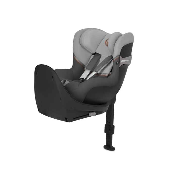 Cybex, Sirona SX2 i-Size - fotelik samochodowy z bazą dla dzieci o wzroście od 61 do 105 cm, do 18 kg wagi-Lava Grey