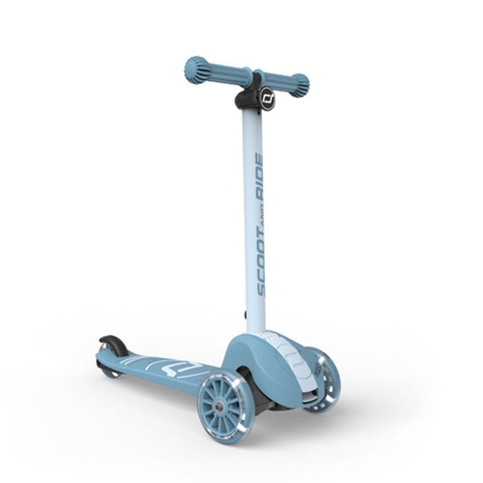 ScootandRide Highwaykick 3S Led - składana hulajnoga z systemem sterowania 2w1-Steel