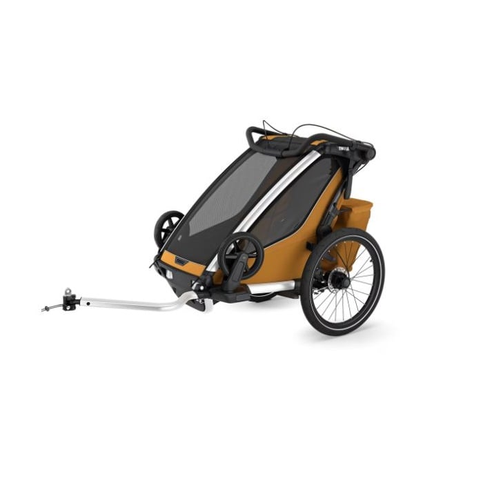 Thule Chariot Sport 2 single - przyczepka rowerowa dla jednego dziecka-Natural Gold