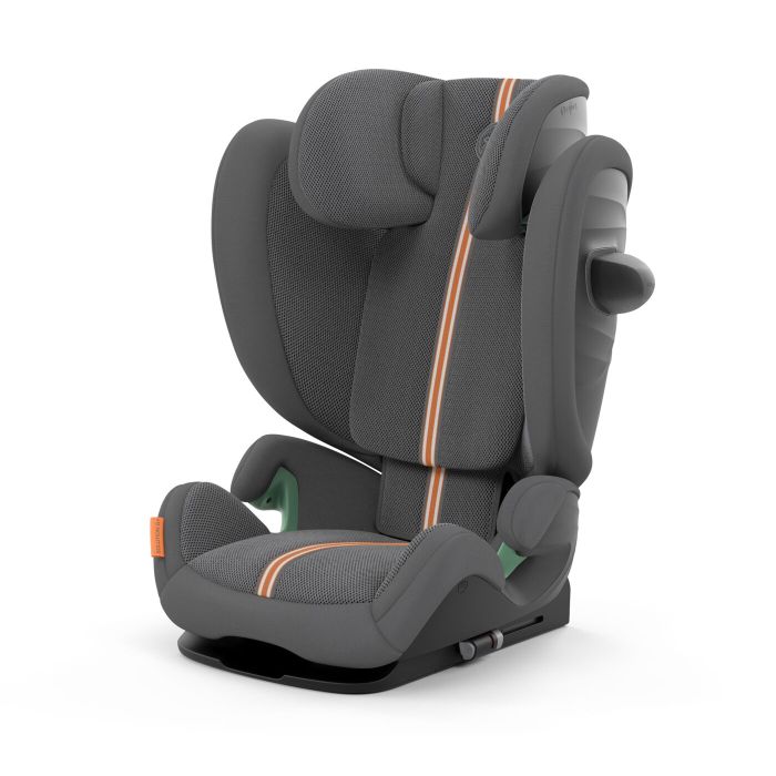 Cybex Solution G i-Fix - fotelik samochodowy dla dzieci od 100 do 150 cm wzrostu-Plus Lava Grey