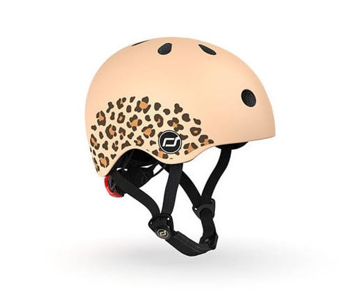 ScootandRide Kask dla małych dzieci z grafiką 1-5 lat-Leopard