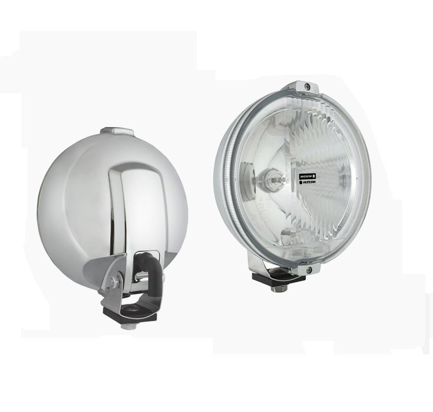 Drogowy reflektor halogenowy w chromowanej obudowie 12V HOS2.38804 Wesem