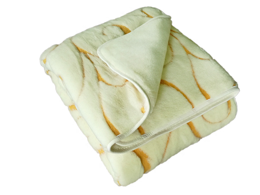 Pościel wełniana kaszmir orange/kaszmir gładki (kołdra 140x200, poduszka 50x60) (+-5cm)