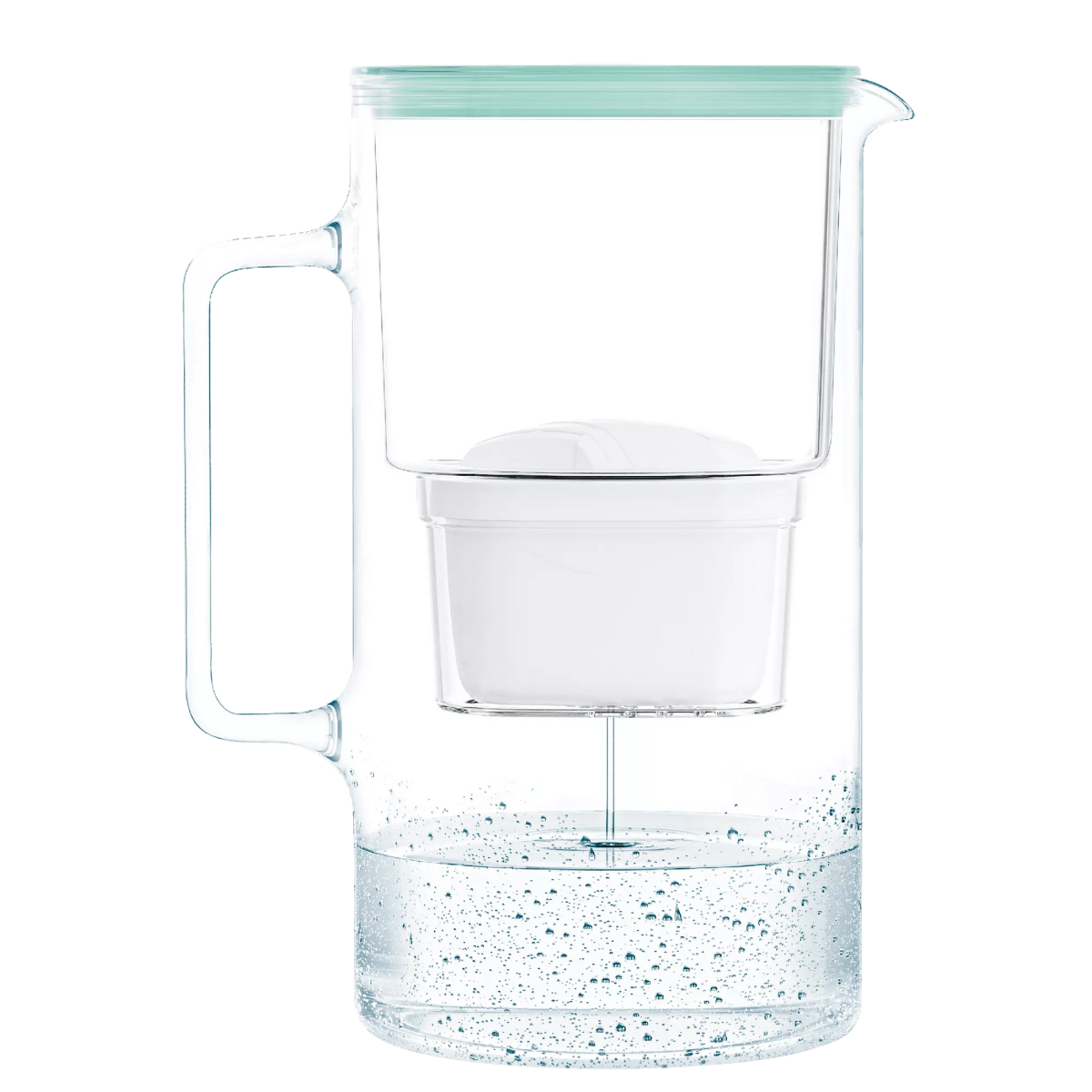 Wessper szklany dzbanek filtrujący D2 Borosilicate futureflow 3 litry z licznikiem. Kolor zielony.