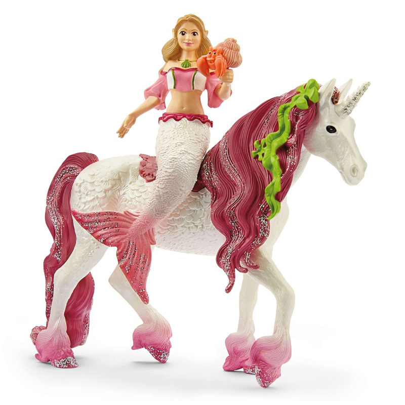 Schleich Bayala Syrenka Feya na podwodnym jednorożcu 70593