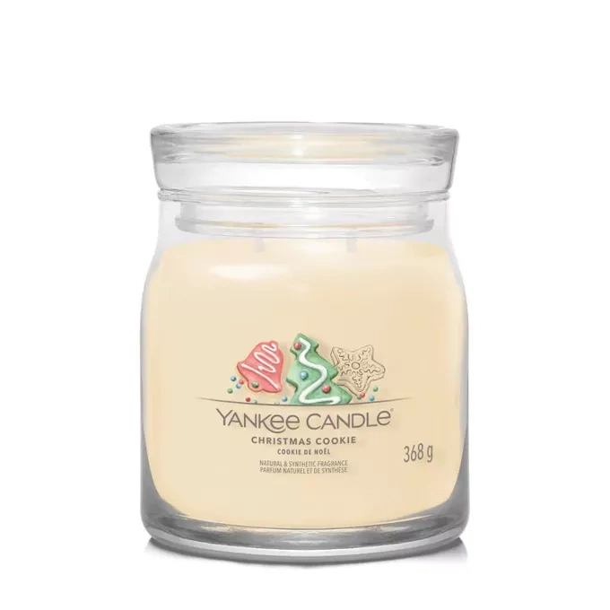 Yankee Candle Signature – Świeca średnia Christmas Cookie, 368 g