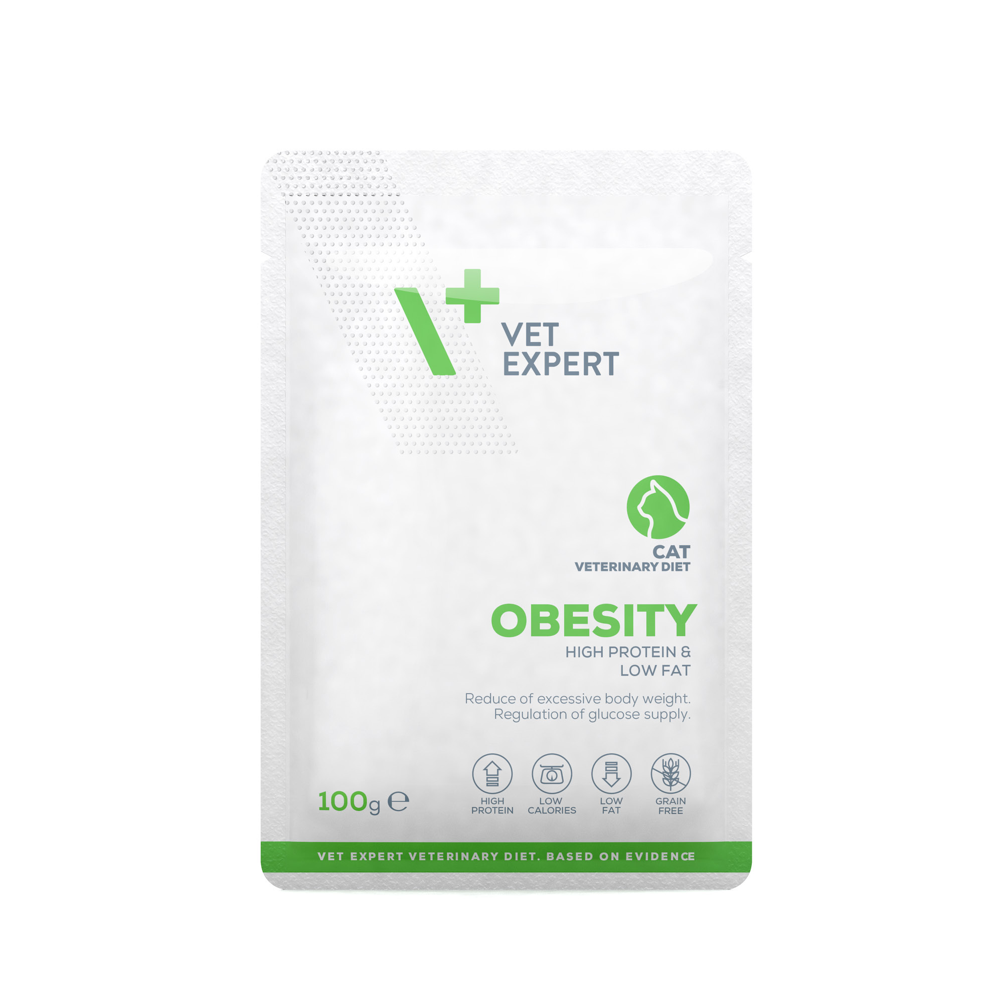 Obesity Cat | VET EXPERT | saszetka 100g | Mokra karma weterynaryjna odchudzająca dla kotów