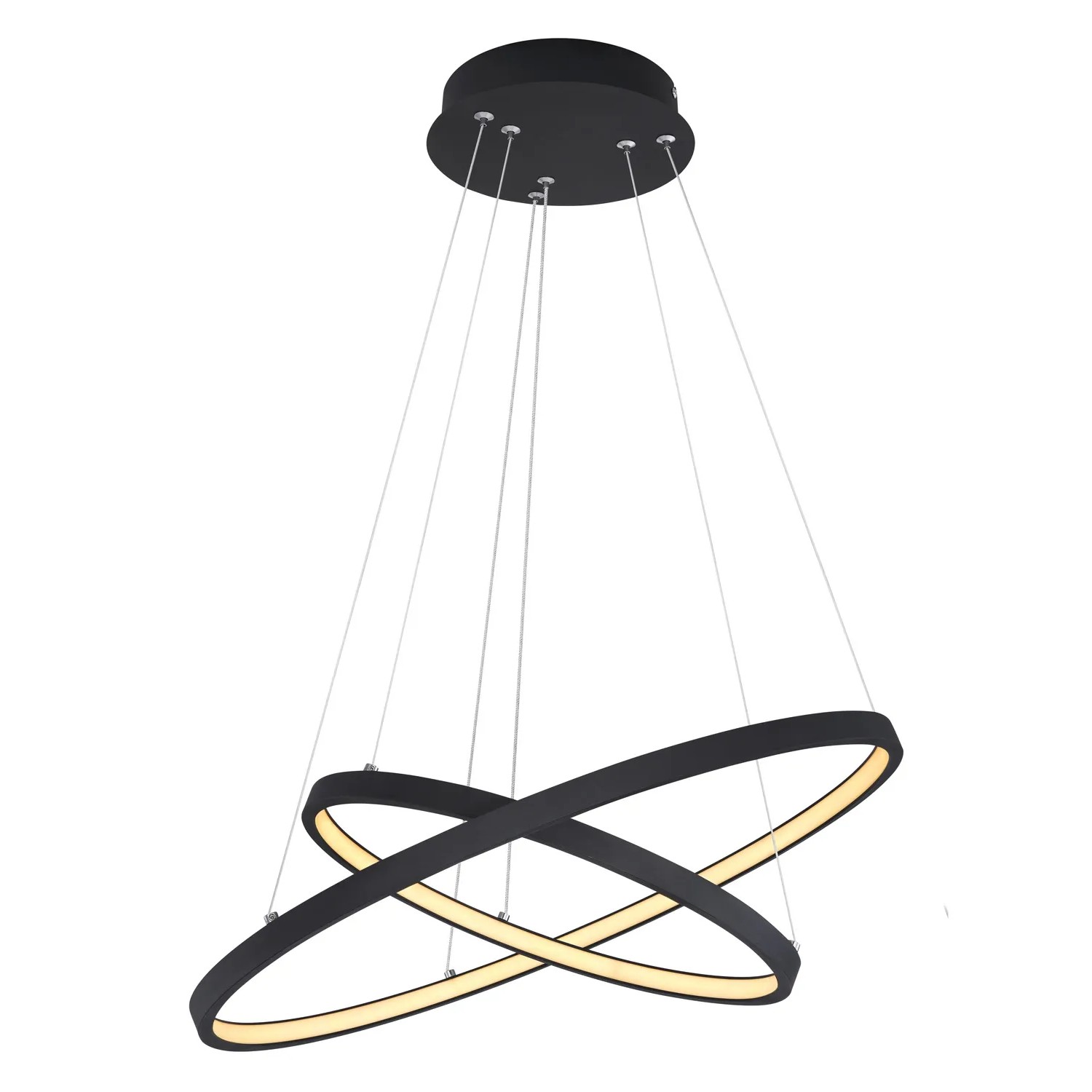 Globo Lampa wisząca LED Ralph czarna 42W