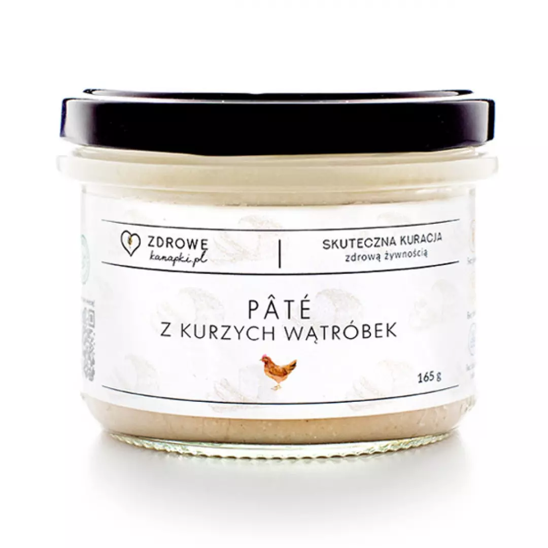 Pâté z kurzych wątróbek bezglutenowe, czysty skład (165g)