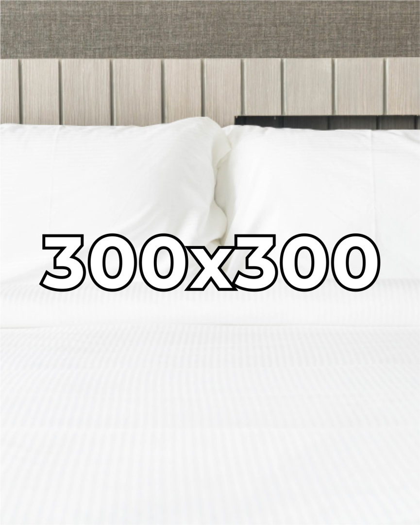 Prześcieradło hotelowe Adamaszek 300x300 cm, 100% bawełna 145 g