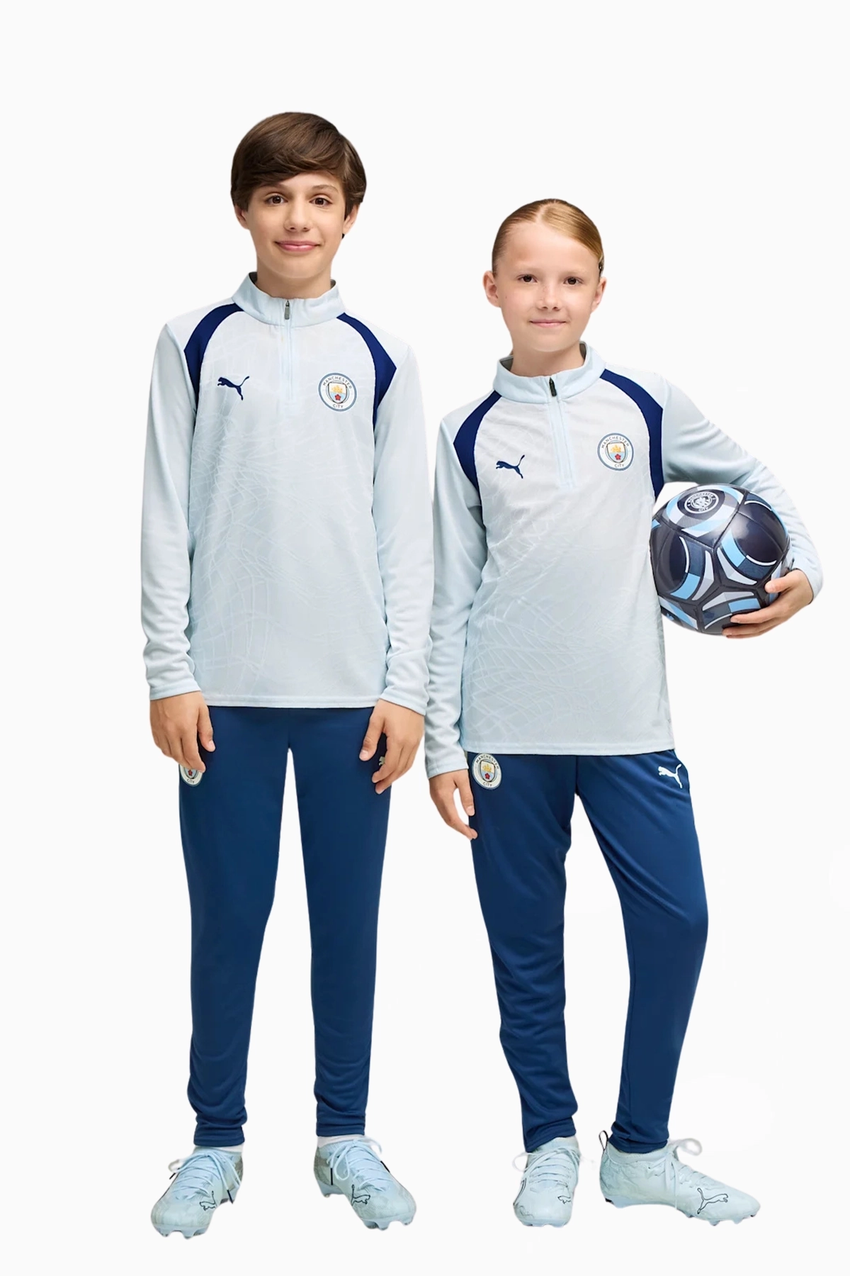 Bluza Puma Manchester City 26/27 Training 1/4 Zip Top Junior - Błękitny