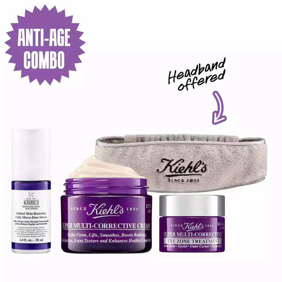 Kiehl's Super Multi-Corrective Skincare Trio - Zestaw pielęgnacji przeciwstarzeniowej