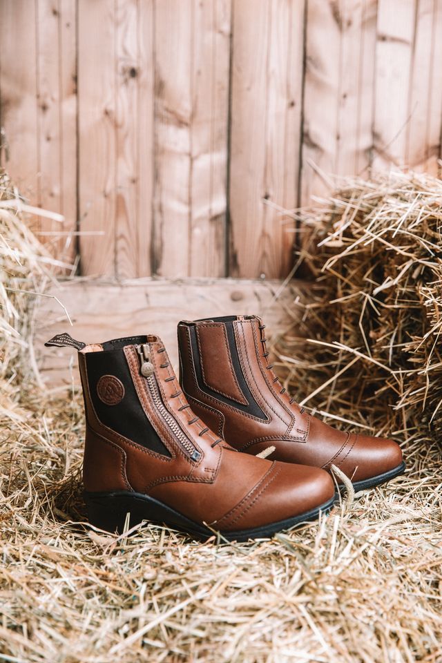Mountain Horse sztyblety brązowe Valkyria Side Zip 24h