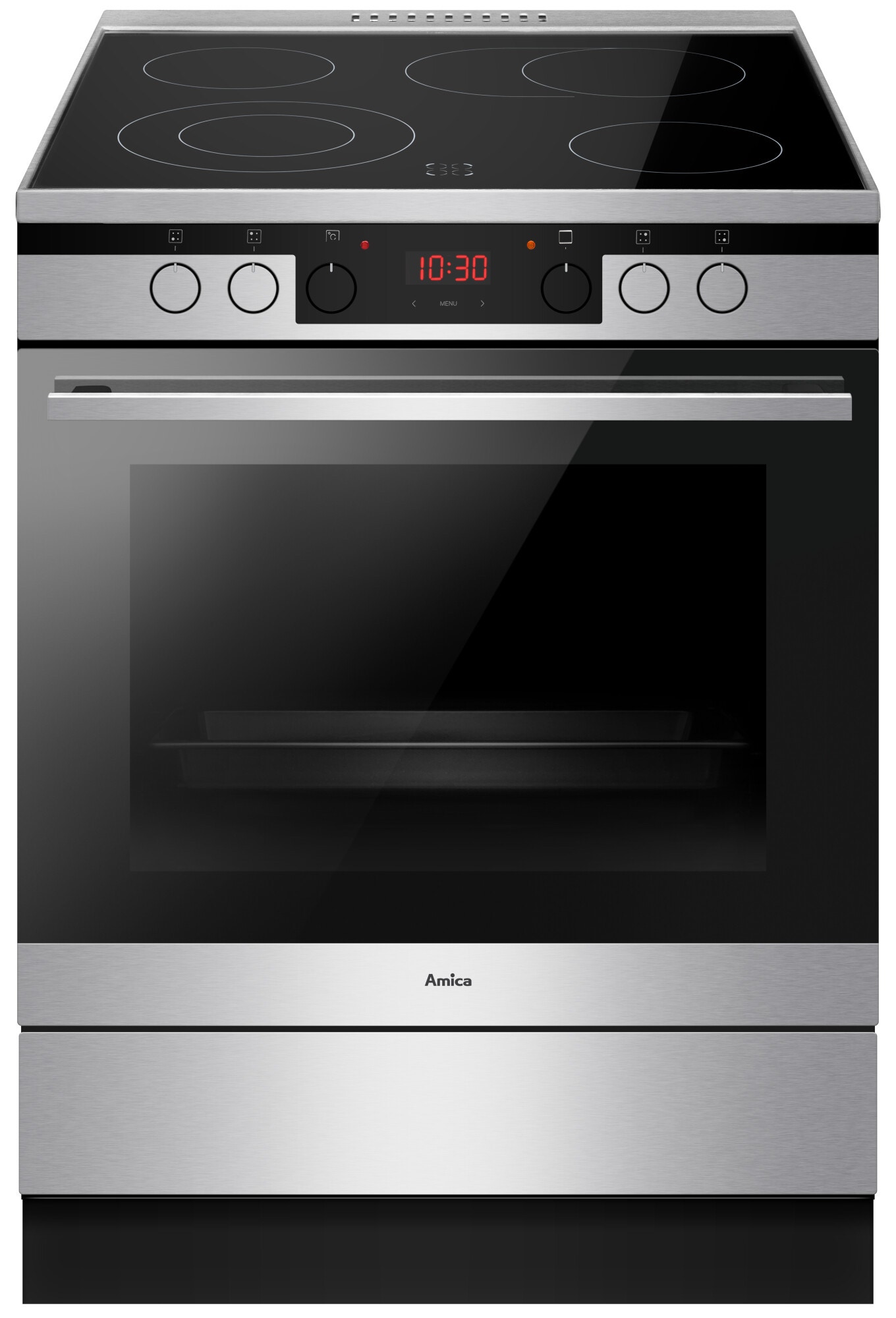 Kuchnia ceramiczna Amica 6226CE3.434TsKDpHa(Xx) 60 cm Srebrny