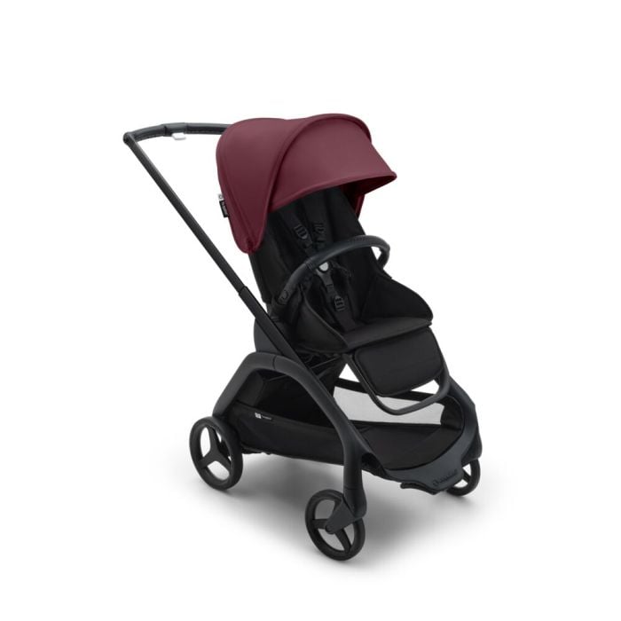 Bugaboo Dragonfly - wózek spacerowy-Black-Dark Cherry-Midnight Black