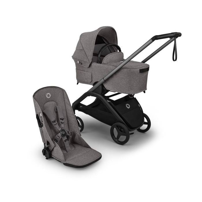 Bugaboo Dragonfly Plus - wózek głęboko-spacerowy-Graphite-Grey Melange