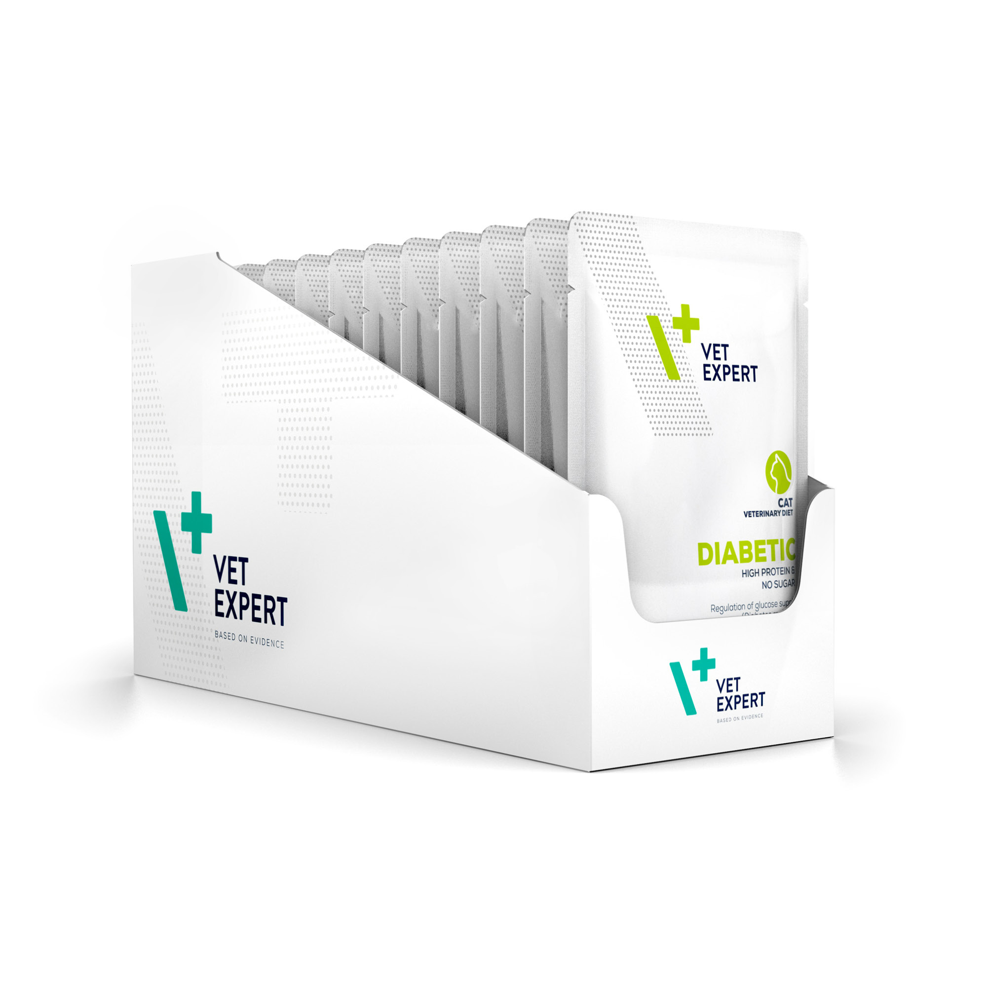 Diabetic Cat | VET EXPERT | 12x100g | Mokra karma weterynaryjna dla kotów z cukrzycą