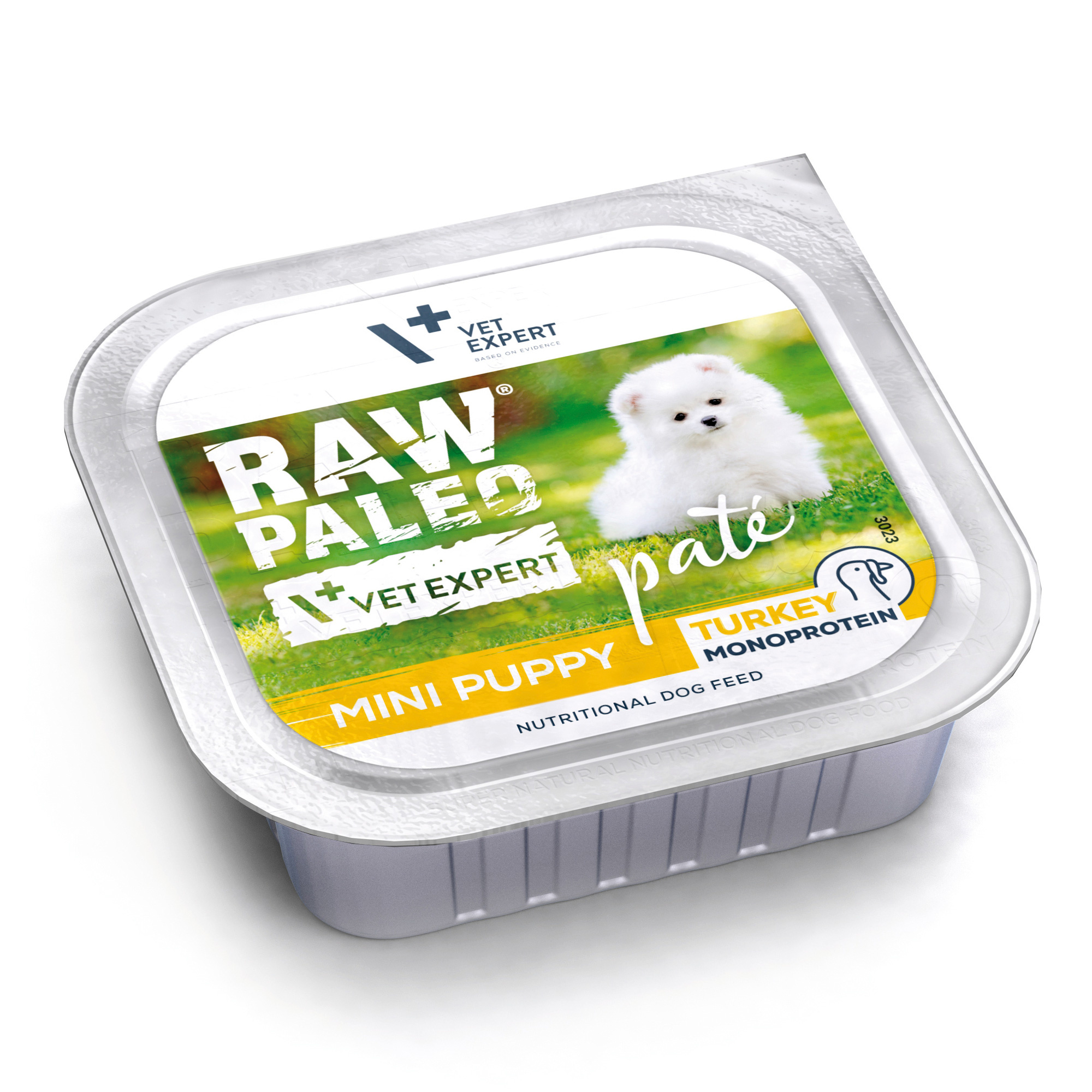 RAW PALEO PATE MINI PUPPY TURKEY - mokra karma dla szczeniąt - indyk 150 g