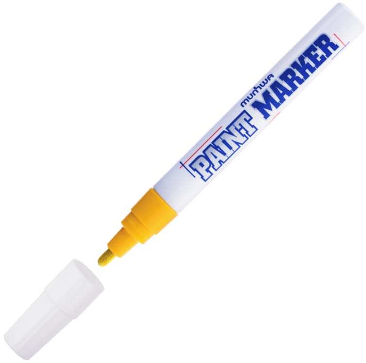 MunHwa marker olejowy okrągła końcówka 4 mm, żółty