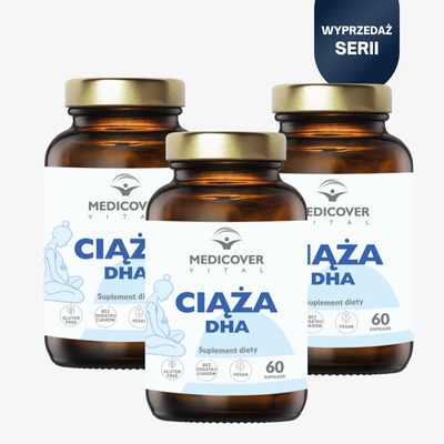 Medicover Vital Ciąża DHA 3x60 Kaps. – Omega-3, Opakowanie Na 3 Miesiące