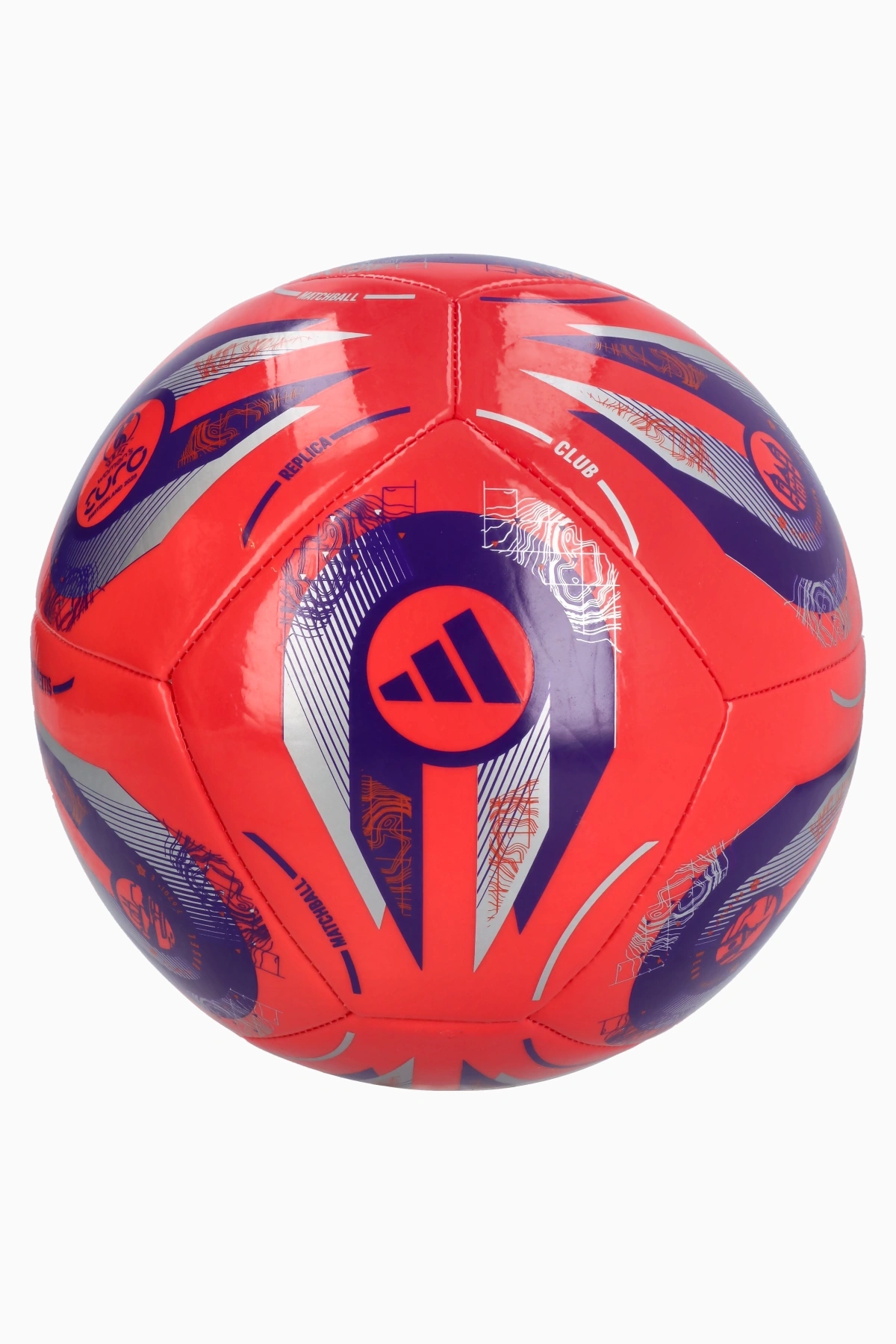 Piłka adidas Women's EURO 2025 Club rozmiar 4 - Pomarańczowy
