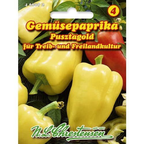 1 szt, Gemüsepaprika Pusztagold - Samen: Ilość w opakowaniu: 1 Stück