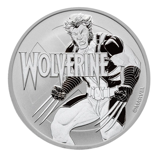 Srebrna moneta Marvel Series: Wolverine 1 uncja – wysyłka 24 h! - Mennica Skarbowa