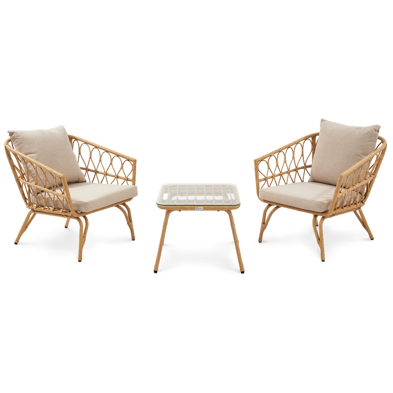 Gartenmöbel-Set SAVONA Beige/Creme